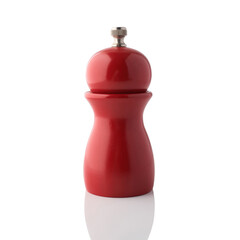 Pepper mill isolated on white background.