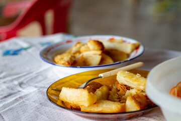 Mandioca Frita - Comida de Sitio - Fazenda - Mandioca