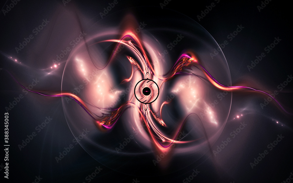 Aufkleber digital generated image in the form of abstract geometric shapes of various shades and colors for us