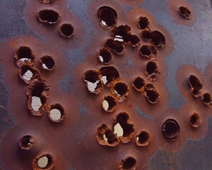 shelled and pierced armor