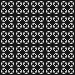 Abstract Cross Pattern Dots Logo generative computational art illustration