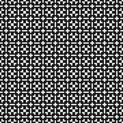 Fototapeta premium Abstract Cross Pattern Dots Logo generative computational art illustration