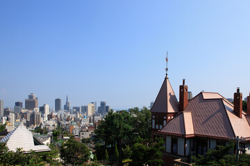 異人館と神戸の街並