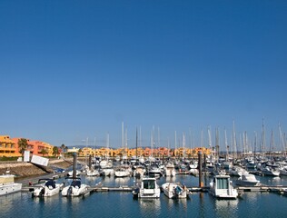 Fototapeta na wymiar Modern Marina in Portimao, Algarve - Portugal 