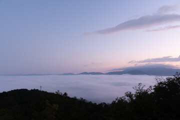 夜明け前の雲海
