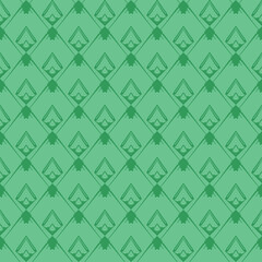 Fototapeta premium Vector seamless pattern texture background with geometric shapes, colored, green colors.
