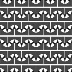 Vector seamless pattern texture background with geometric shapes in grey, white, black colors.