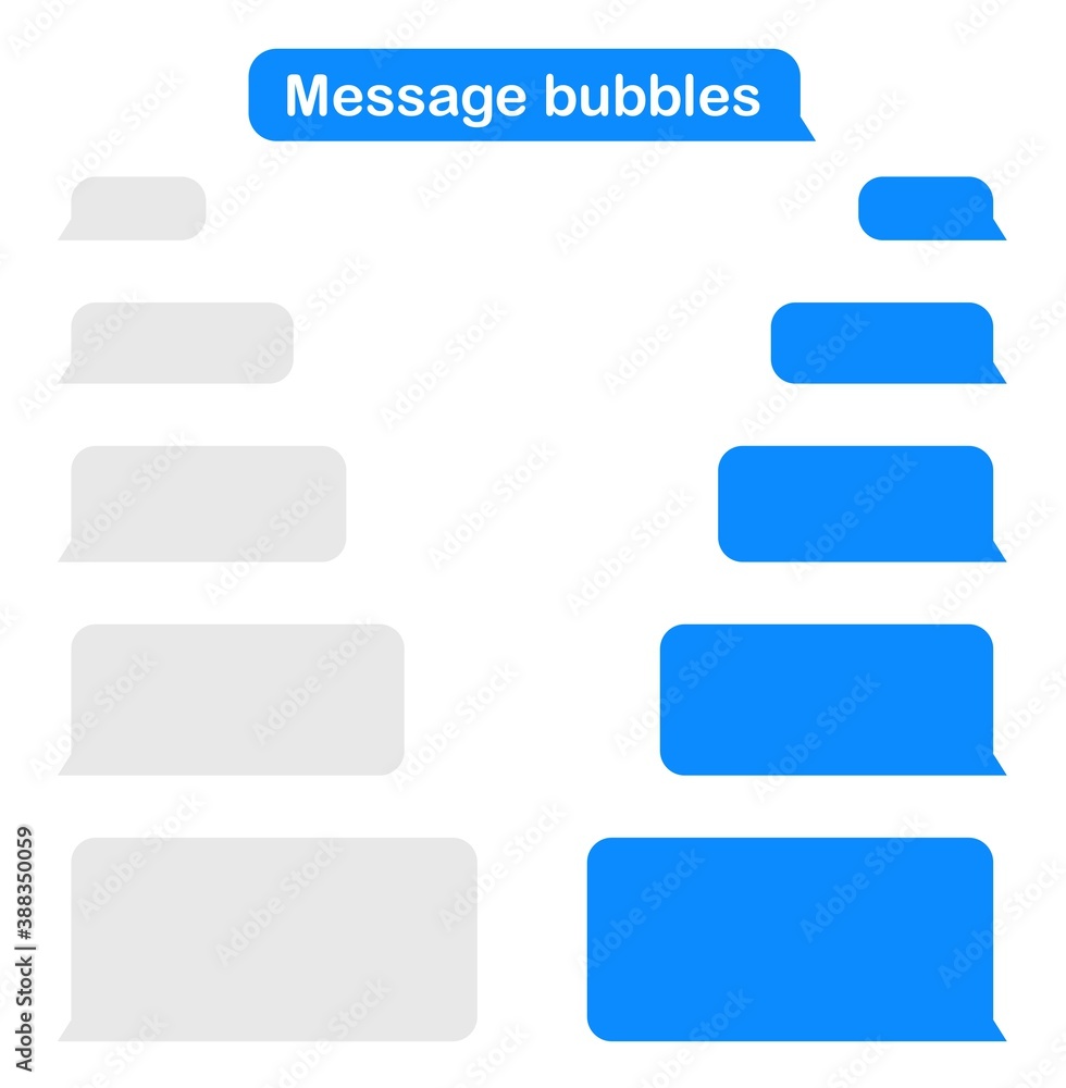 Poster message bubbles. smartphone chatting sms template bubbles. social media design concept.sms template 