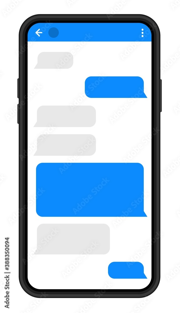Poster message bubbles. smartphone chatting sms template bubbles. social media design concept.sms template 