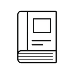 medical education book line icon
