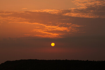 稲佐山から見える夕焼け