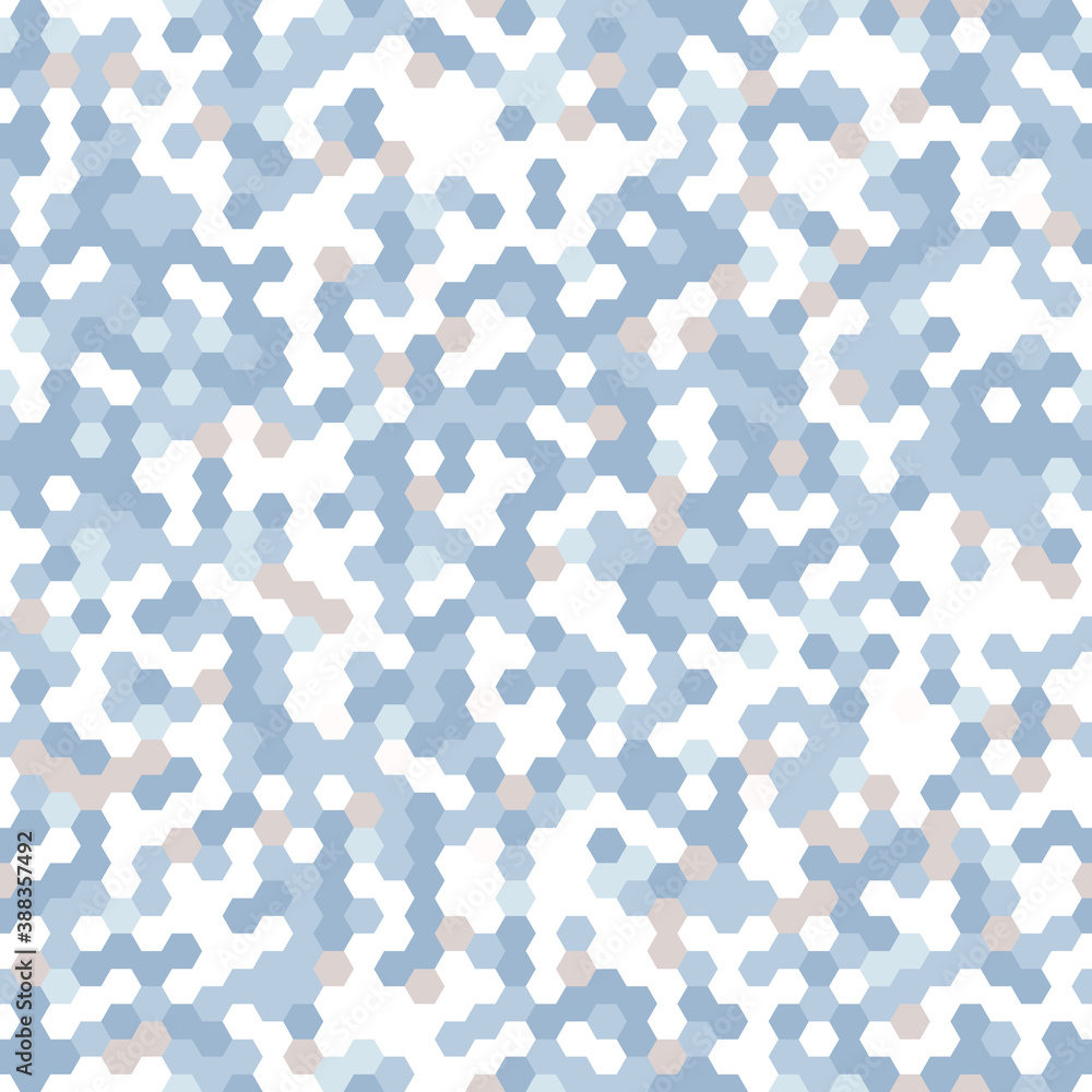 Poster abstract seamless pattern with texture of hexagons. simple geometric shapes for your fabric and pack