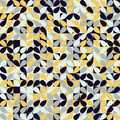 Mosaic Abstract Vector Pattern Design