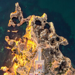 christmas tree on the rock