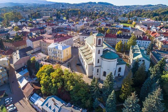 Gorlice, widok na centrum miasta