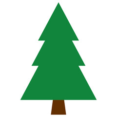 Christmas tree vector icon. New year tree symbol