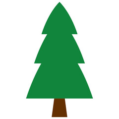 Christmas tree vector icon. New year tree symbol