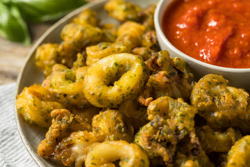 Homemade Deep Fried Calamari Appetizer