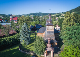 Cerkiew w miejscowości Łosie, Gorlice, małopolska