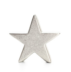 Christmas star isolated on a white background.