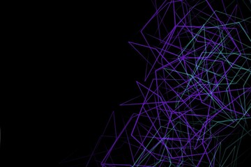 abstract glowing lines