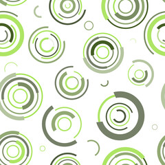 Circles, seamless pattern. Design for cover, fabric, wrapping paper, background, wallpaper. Vector