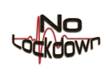 Beschriftung, Lockdown, Nein, Corona, Virus, Covid19, Grafik, Design