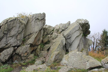 rocks in the mountains