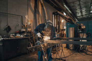 welding in the workshop