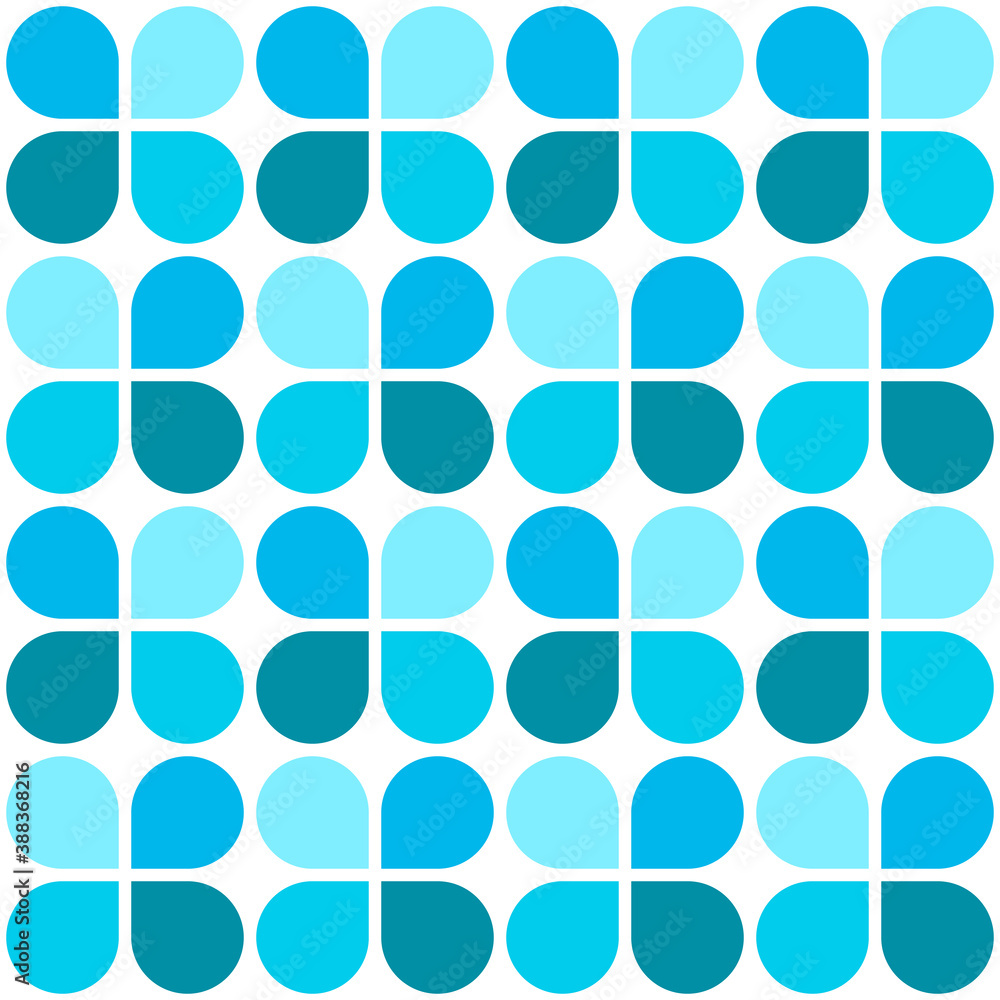 Poster vector seamless pattern with basic geometric shapes. abstract multicolor mosaic template