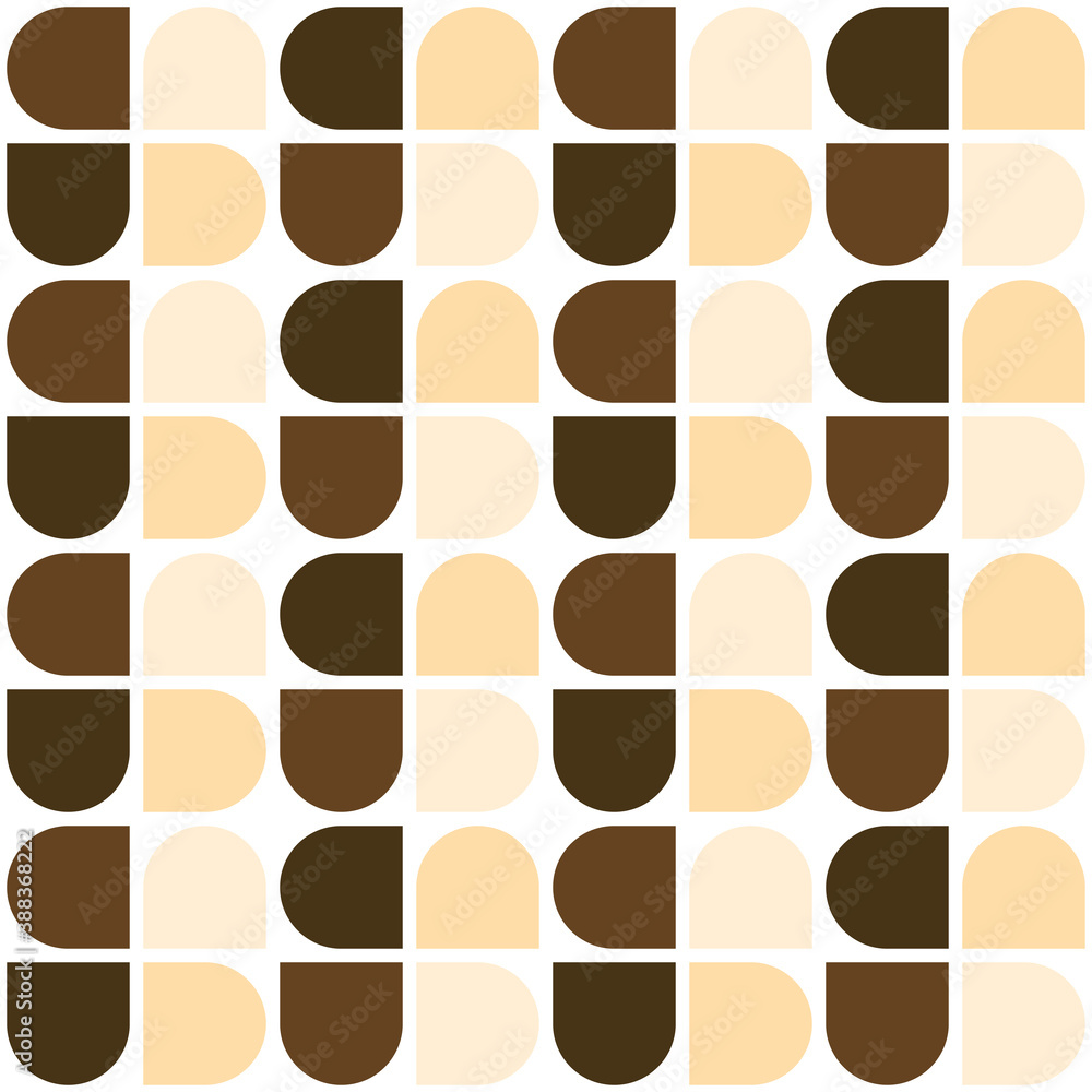 Aufkleber vector seamless pattern with basic geometric shapes. abstract multicolor mosaic template