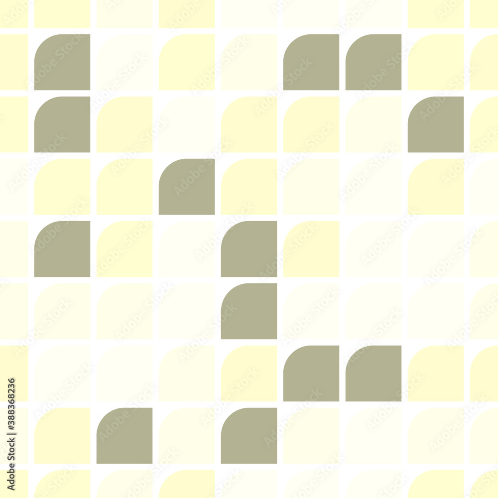 Poster vector seamless pattern with basic geometric shapes. abstract multicolor mosaic template
