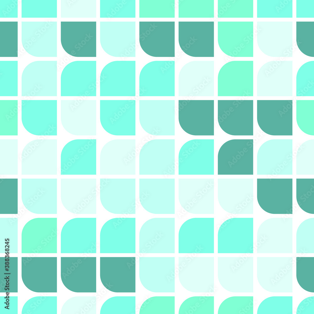 Aufkleber vector seamless pattern with basic geometric shapes. abstract multicolor mosaic template