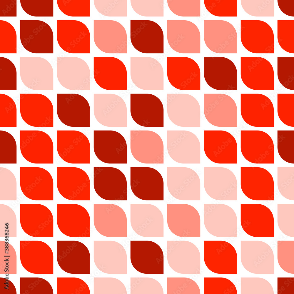 Poster vector seamless pattern with basic geometric shapes. abstract multicolor mosaic template