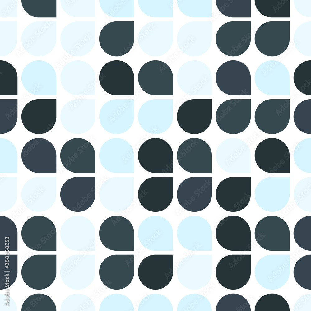 Aufkleber vector seamless pattern with basic geometric shapes. abstract multicolor mosaic template