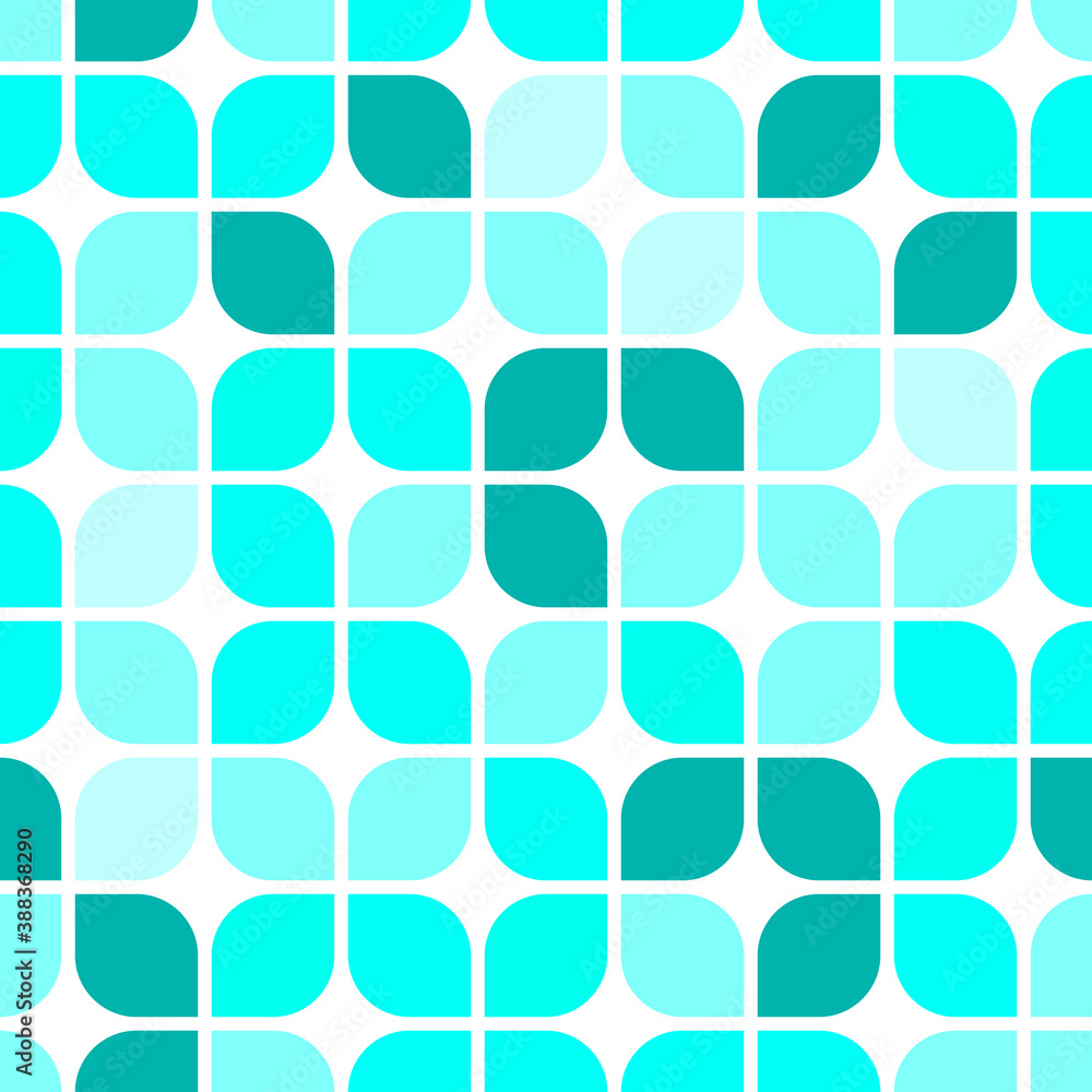 Aufkleber vector seamless pattern with basic geometric shapes. abstract multicolor mosaic template