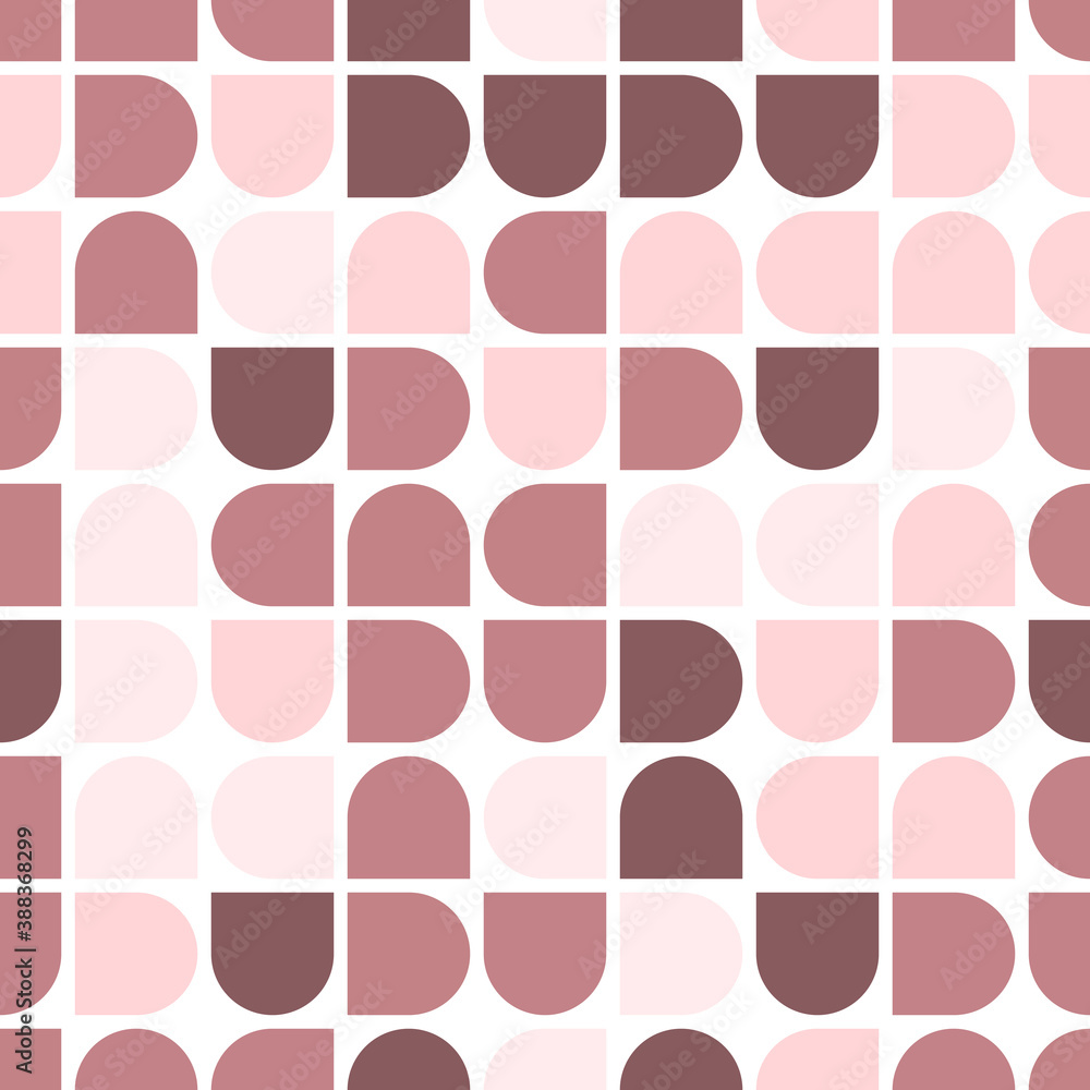 Aufkleber vector seamless pattern with basic geometric shapes. abstract multicolor mosaic template