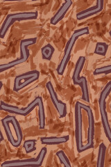Seamless abstract pattern with hand drawn brush strokes. Background for textiles, fabrics, Souvenirs, packaging, greeting cards and other designs.