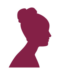 pink woman figure silhouette style icon