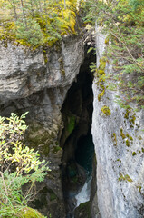 Rocky Surfaces at Maligne Canyon