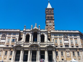 Fototapeta na wymiar Basílica de Santa María la mayor. Iglesia en Roma