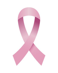 pink ribbon breast cancer silhouette style icon