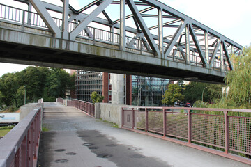 railway bridge in berlin (germany)
