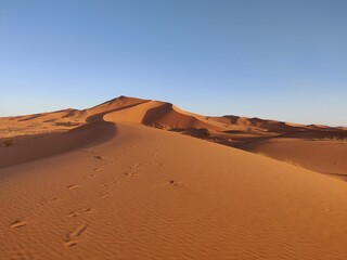 Fototapeta na wymiar Dünnen in der Wüste von Marokko
