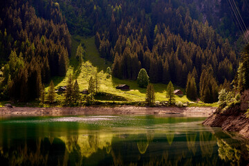 Beautiful Gosausee lake landscape in Austrian Alps