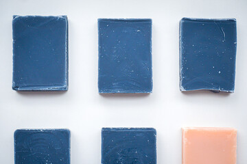 Colorful handmade solid soap bars (zero waste)