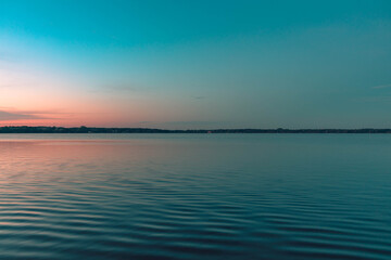 sunset over the lake, Zwischenahner Meer 