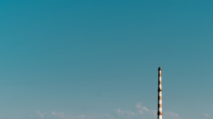 Chimney in the blue sky