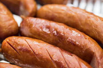Sausage on the grill