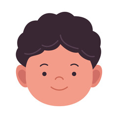 happy little boy avatar character